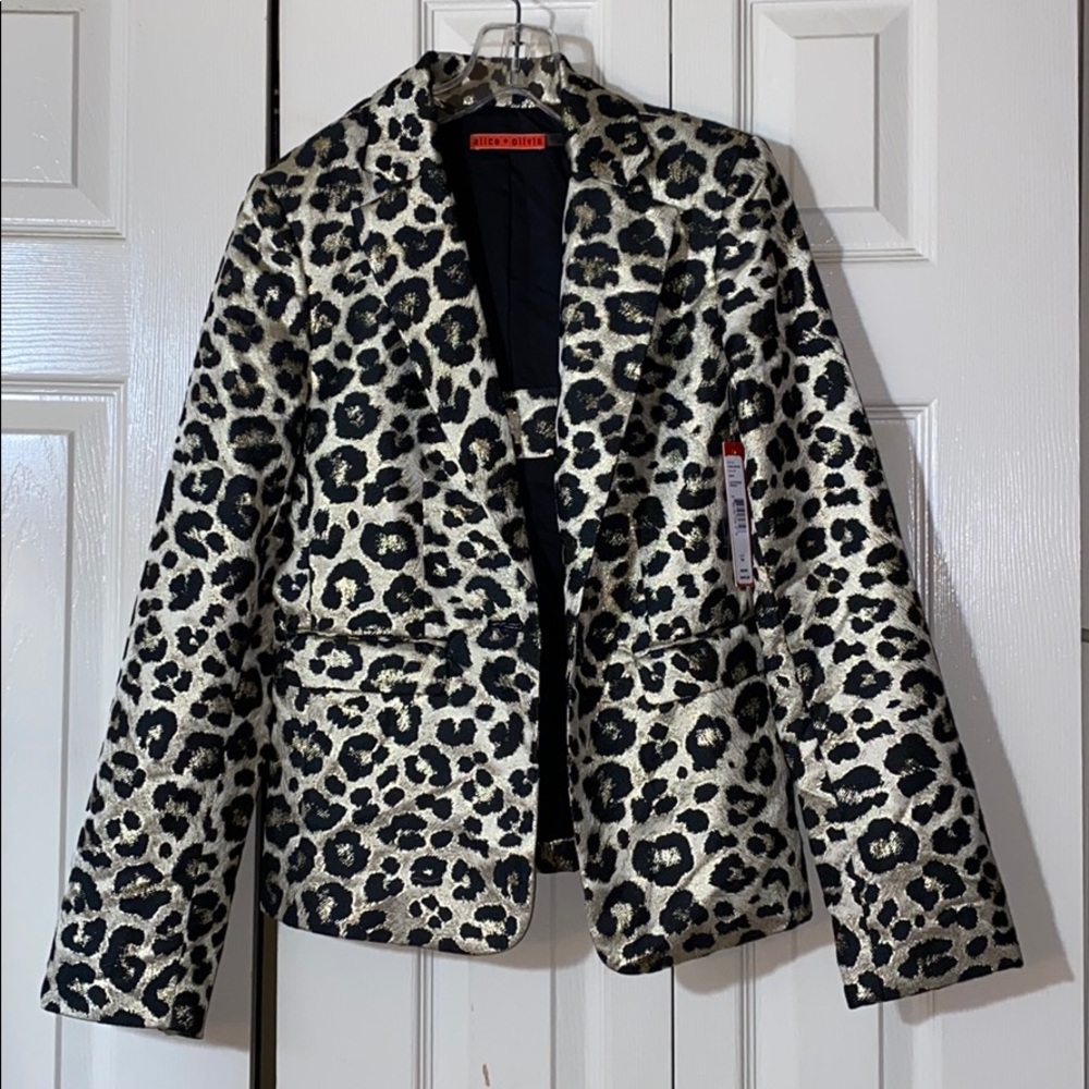 Leopard Print Jacket XS NWT